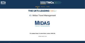 MIDAS Travel is a top 50 TMC