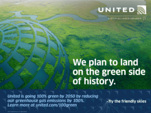 United Airlines Sustainability Pledge