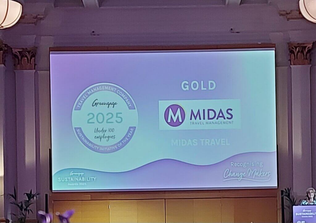 20250509_161812 - Midas Travel Management MIDAS Travel wins gold in Greengage sustainability awards