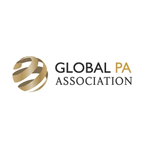 Global PA Association logo: a gold striped circular globe icon beside the text GLOBAL PA ASSOCIATION.
